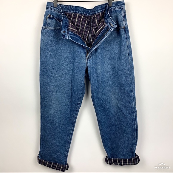 L.L. Bean Other - LL Bean | Vintage Flannel Lined Jeans Classic Fit